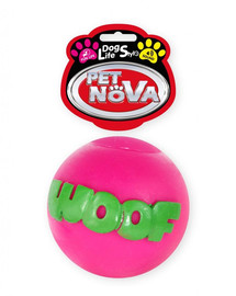 PET NOVA DOG LIFE STYLE Ball WOOF 8cm růžová