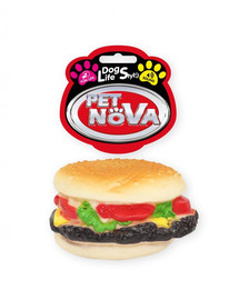 PET NOVA DOG LIFE STYLE Hamburger hračka pro psy 9 cm