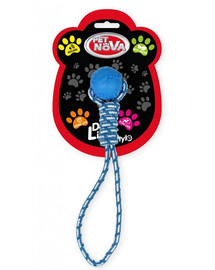 PET NOVA DOG LIFE STYLE Lanový míč 40 cm, modrý, mátová příchuť