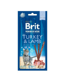 BRIT Premium by Nature Cat Sticks with Turkey & Lamb 3 ks