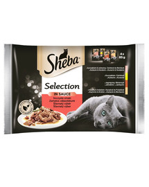SHEBA Selection in Sauce 52 x 85 g Rybí