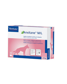 VIRBAC Anxitane ochucené tablety pro psy a kočky se zklidňujícím účinkem M/L 30