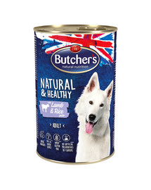 BUTCHER'S Natural&Healthy Dog Paté Jehněčí s rýží 1200g