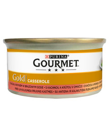 GOURMET Gold kachna a krůtí v omáčce85 g