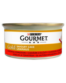 GOURMET Gold Savoury Cake s hovězím a rajčaty 85g