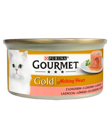 GOURMET Gold cat Melting Heart s lososem 24x85g