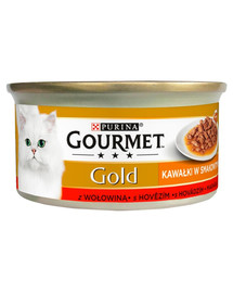 GOURMET Gold Sauce Delights s hovězím 24x85g