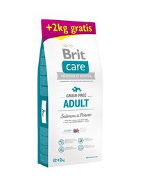 BRIT Care Grain-free Adult Salmon & Potato 12kg + 2 kg ZDARMA