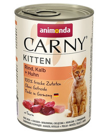 ANIMONDA Carny Kitten hovězí telecí kuřecí 400 g