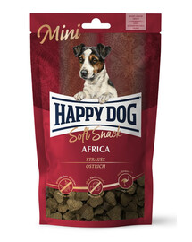 HAPPY DOG Soft Snack Mini Africa 100g pštros