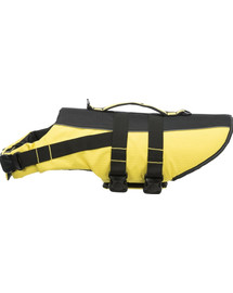 TRIXIE Life Vest plavací vesta pro psa do 12 kg žluto/černá XS 28 cm