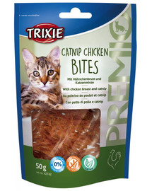 TRIXIE Premio CATNIP CHICKEN BITES kuřecí kousky s catnipem 50 g
