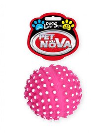 PET NOVA DOG LIFE STYLE míček ježek 6,5 cm růžový