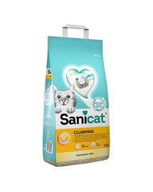 SANICAT Clumping bez zápachový bentonitový kočkolit 10 l