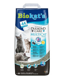 BIOKAT'S Diamond Care Multicat fresh 8 l bentonitové stelivo