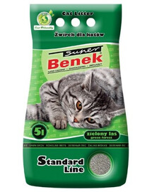 BENEK Super Standard Bentonitové stelivo zelený les 5l x 2 (10 l)