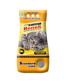 BENEK Super Standard Natural Bentonitové stelivo 10 l x 2 (20 l)