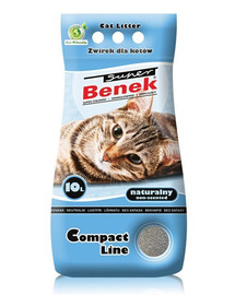 BENEK Super Compact Natural Bentonitové stelivo 10 l x 2 (20 l)