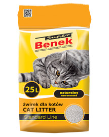 BENEK Super Standard Natural Bentonitové stelivo 25 l x 2 (50 l)
