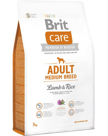 BRIT Care Dog Adult Medium Breed Lamb&Rice 3kg