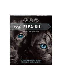 PESS Flea-Kil Obojek proti hmyzu pro střední psy a kočky 60 cm