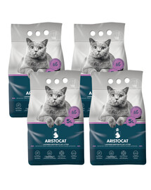 ARISTOCAT Bentonite Plus Bentonitové stelivo s vůni levandule 20 l (4 x 5 l)