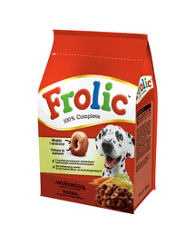 FROLIC 5x750g - suché krmivo pro psy s hovězím masem, zeleninou a obilovinami