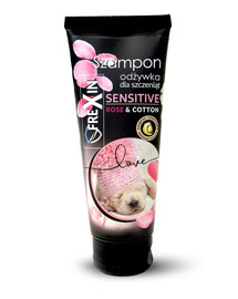 FREXIN Sensitive Šampón s kondicionérem pro štěňata Růže & bavlna 220 g