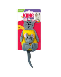 KONG Pull-a-Partz Cheezy plyšová hračka pro kočku