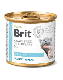 BRIT Vetrinary Diet Obesity Lamb&Pea 200 g