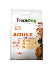 TROPIDOG Premium Adult S Duck&Rice 2,5kg