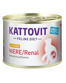 KATTOVIT Feline Diet Niere/Renal Kuřecí 185 g