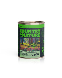 COUNTRY&NATURE Bezobilné krmivo Jelen s kuskusem 800 g