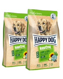 HAPPY DOG NaturCroq Lamm & Reis 2 x 15 kg
