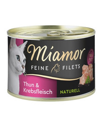 MIAMOR  Feline Filets  z tuňáka a kraba v omáčce 156 g