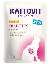 KATTOVIT Feline Diet Diabetes Kuřecí 85 g