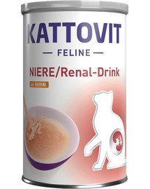 KATTOVIT Cat Diet Drinks Niere/Renal Drinks Kuře 135 ml