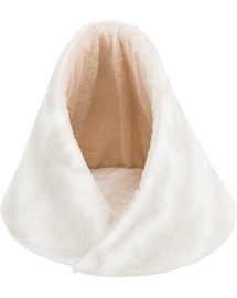 TRIXIE Nelli uzavřený pelíšek bílý / šedohnědý 43 × 35 cm