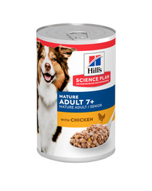 Hill's Science Plan krmivo pro starší psy s kuřetem 370g konzerva pro psy