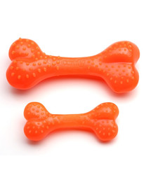 COMFY Zábavná hračka  Mint Dental Bone oranžová 8,5cm