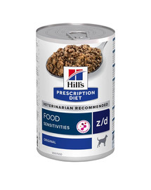 HILL'S Prescription Diet Canine z/d 370 g pro potravinové intolerance