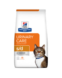 HILL'S Prescription Diet s/d Péče o močový systém krmivo pro kočky s kuřetem 3 kg