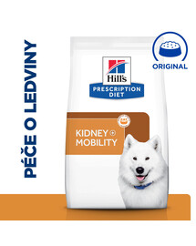 HILL'S Prescription Diet k/d + Mobility Péče o ledviny granule pro psy 12 kg