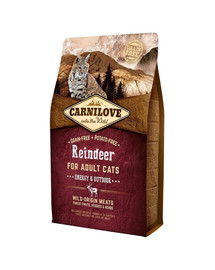 CARNILOVE Reindeer for Adult Cats – Energy & Outdoor 6 kg