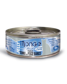 MONGE Jelly Cat Tuňák a bílá ryba 80g