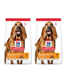 HILL'S Science Plan 7+ Dog Mature Light Medium Chicken 2 x 14 kg