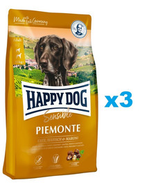 HAPPY DOG Sensible Supreme piemonte 3 x 10 kg