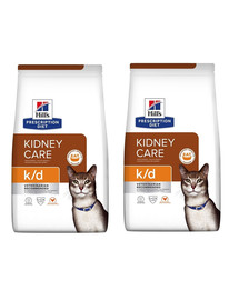 HILL'S Prescription Diet Feline K/D Kidney Care Chicken  2 x 3 kg
