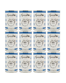 GUSSTO Cat Fresh Turkey&Tuna 12 x 400g konzervy pro kočky