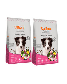 CALIBRA Dog Premium Line Puppy&Junior 2 x 12 kg